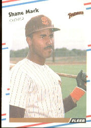 1988 Fleer Baseball Cards      590     Shane Mack